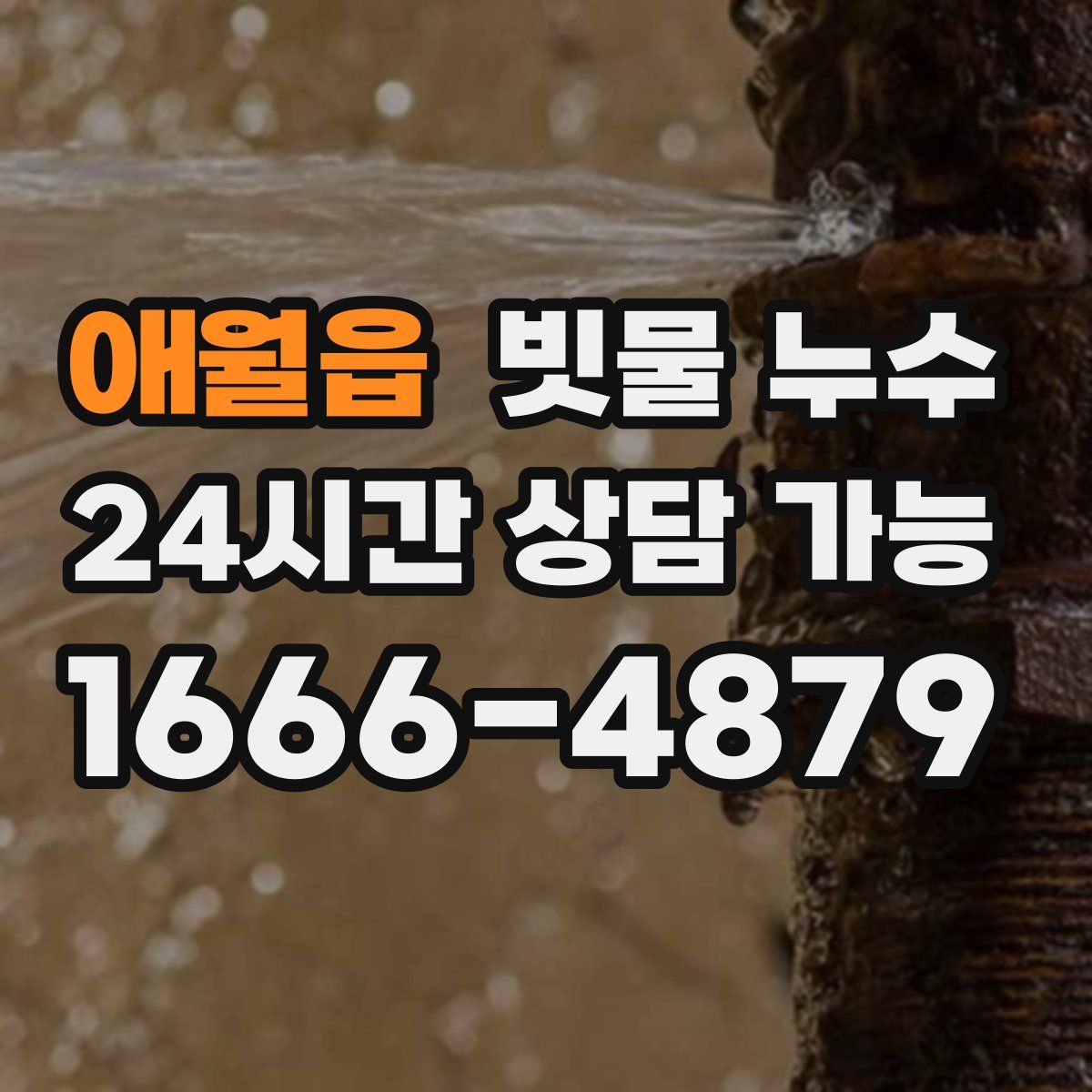 애월읍 빗물 누수