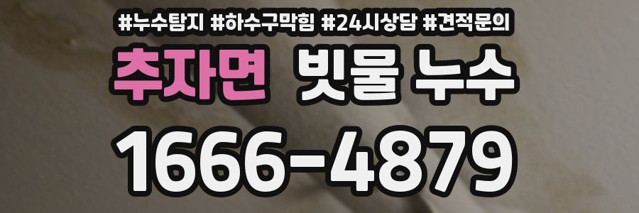 추자면 빗물 누수