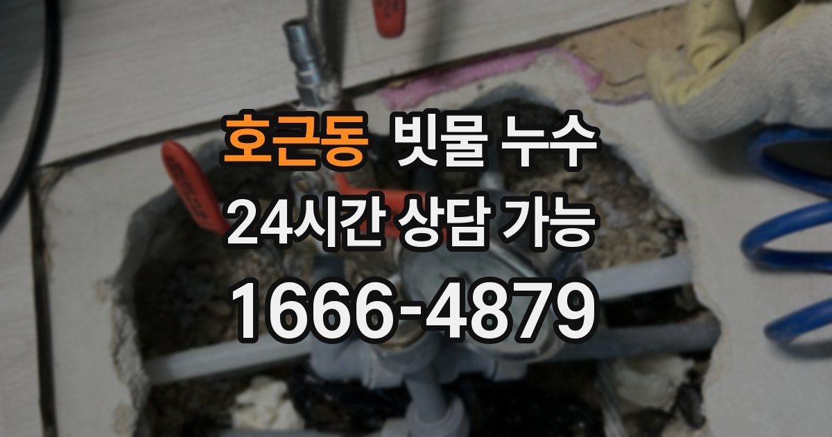 호근동 빗물 누수