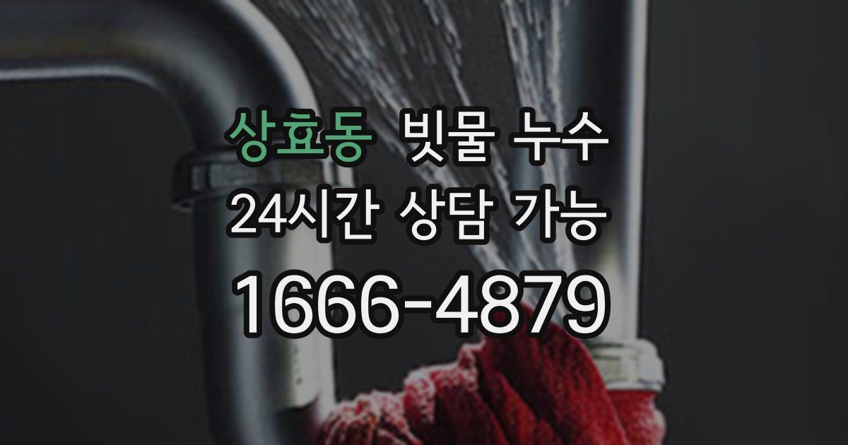 상효동 빗물 누수