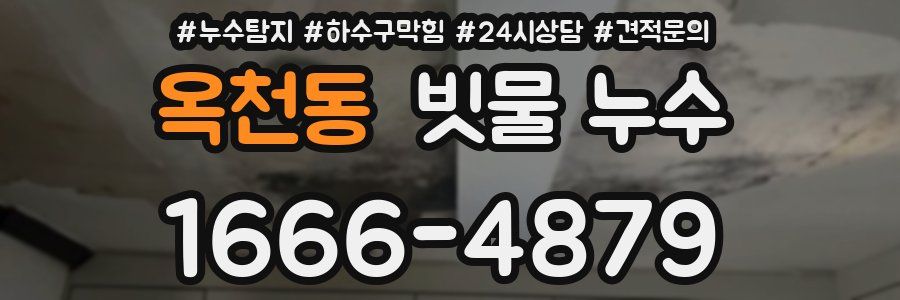 옥천동 빗물 누수