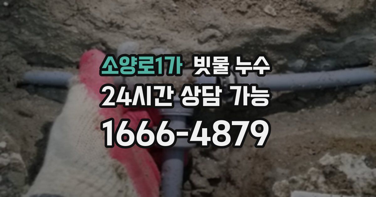 소양로1가 빗물 누수