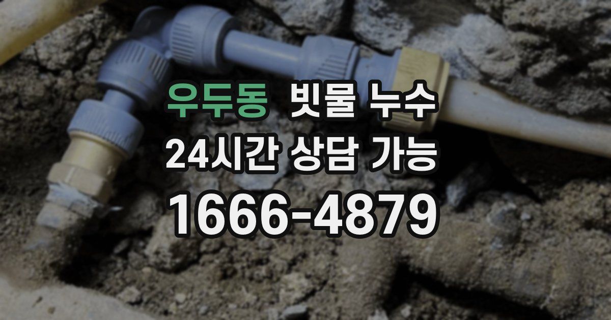 우두동 빗물 누수