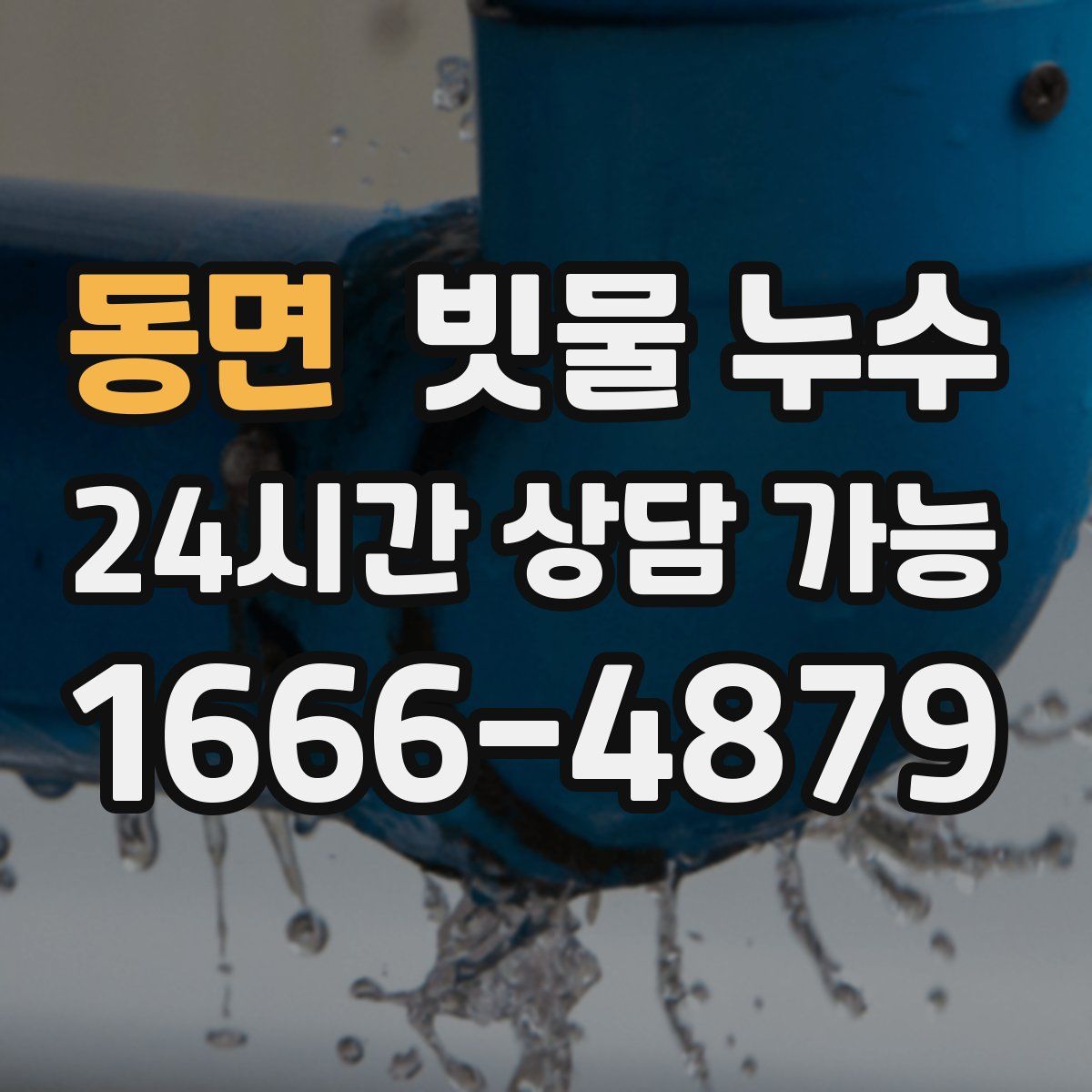 동면 빗물 누수
