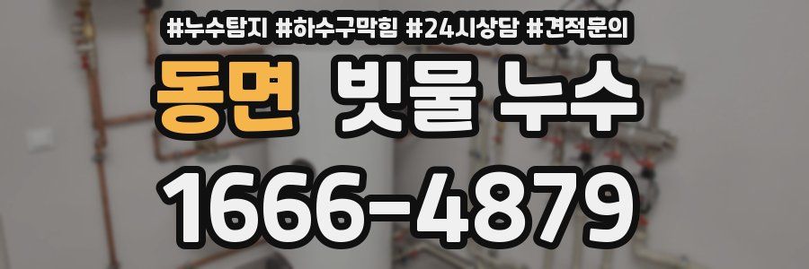 동면 빗물 누수