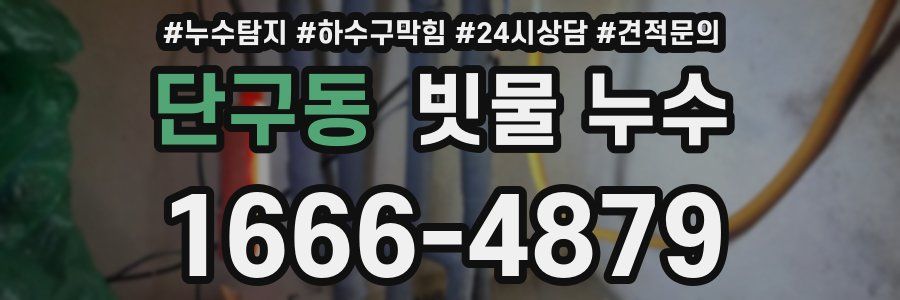 단구동 빗물 누수