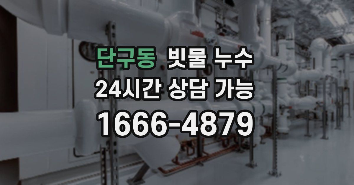단구동 빗물 누수