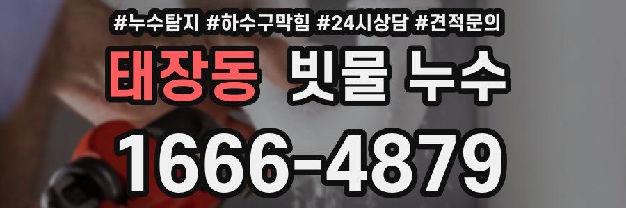 태장동 빗물 누수