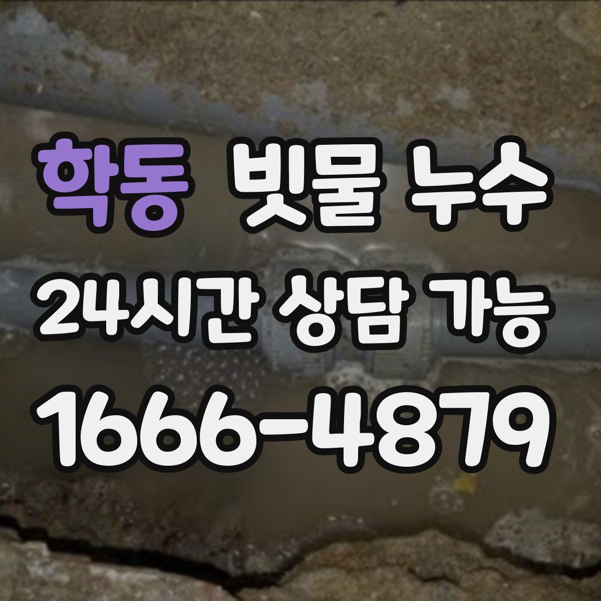 학동 빗물 누수