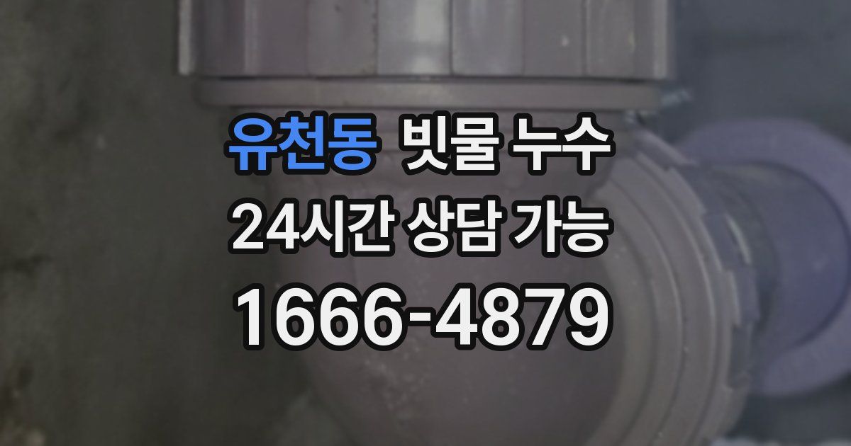 유천동 빗물 누수