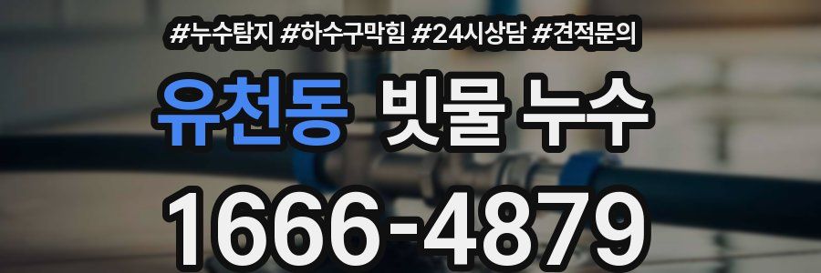 유천동 빗물 누수