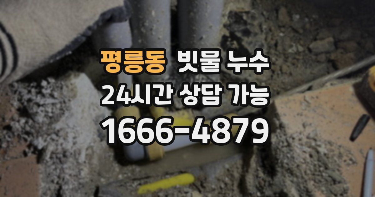 평릉동 빗물 누수