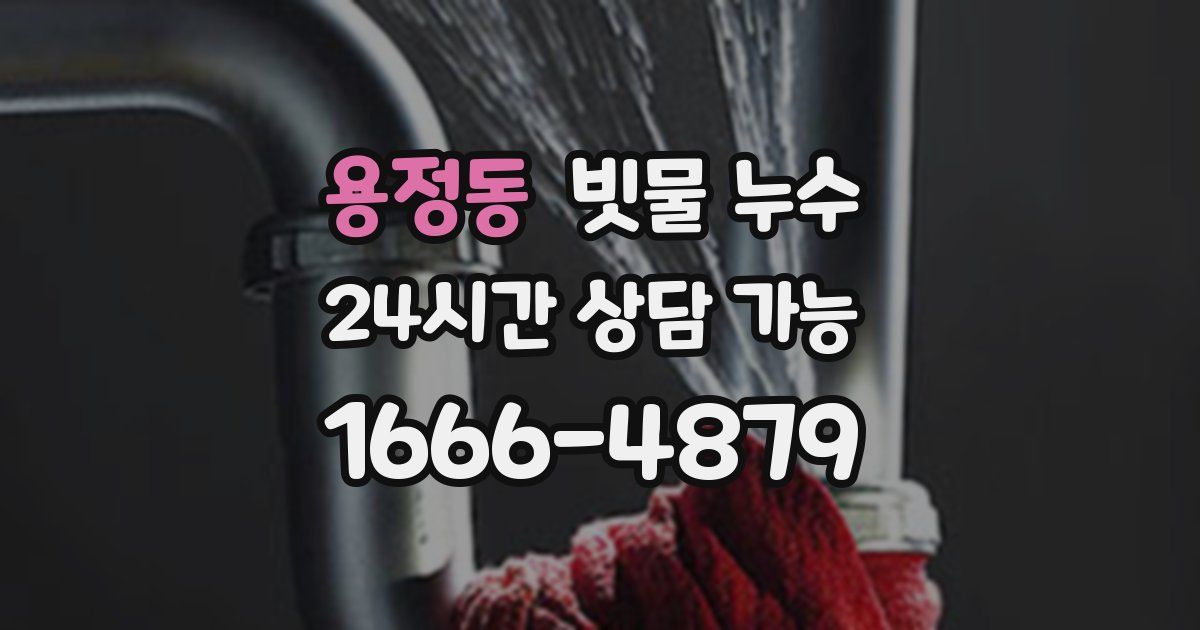 용정동 빗물 누수