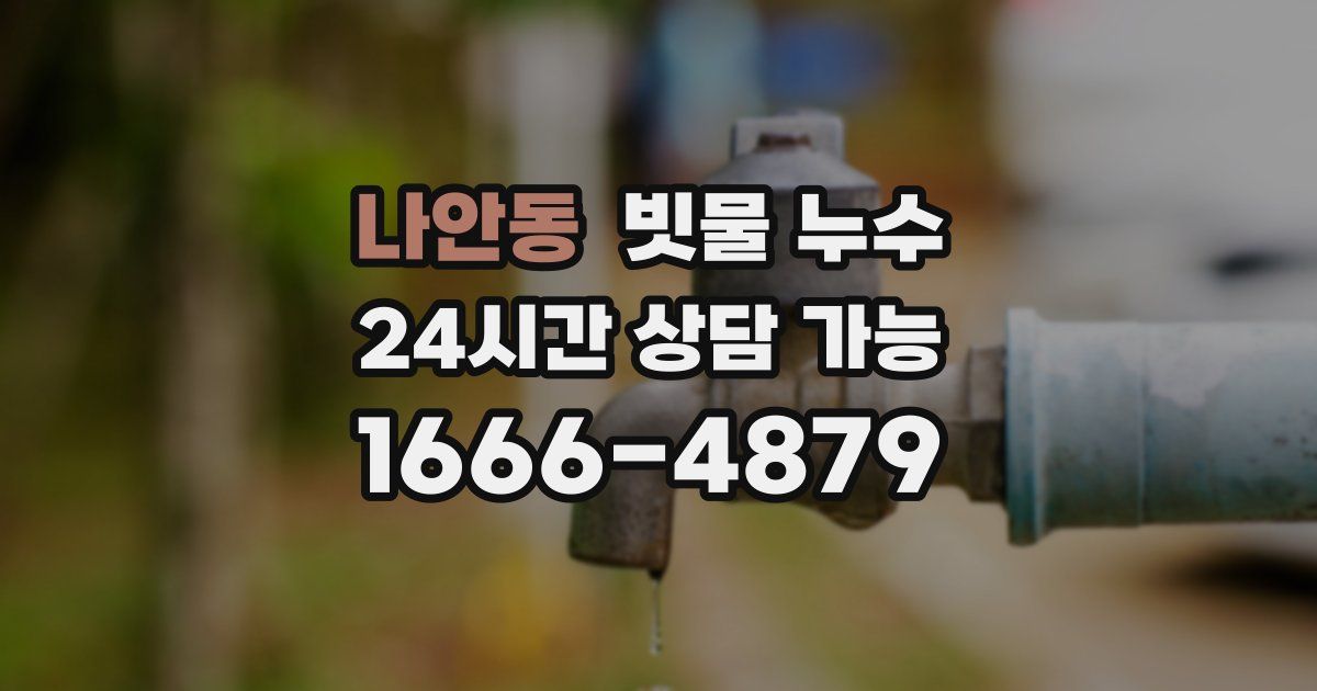나안동 빗물 누수
