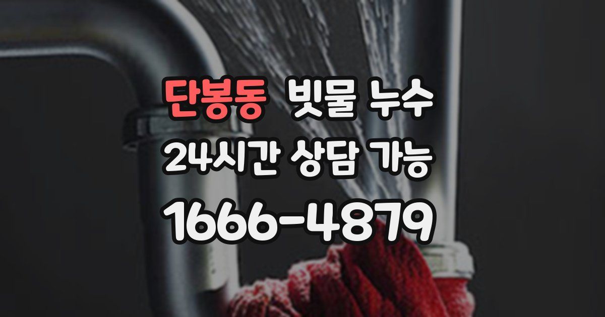 단봉동 빗물 누수