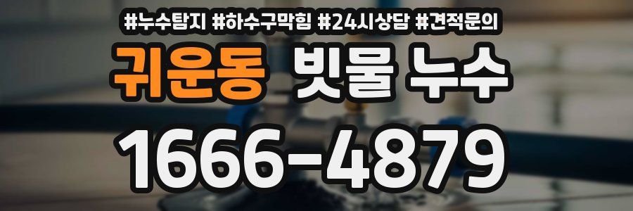 귀운동 빗물 누수