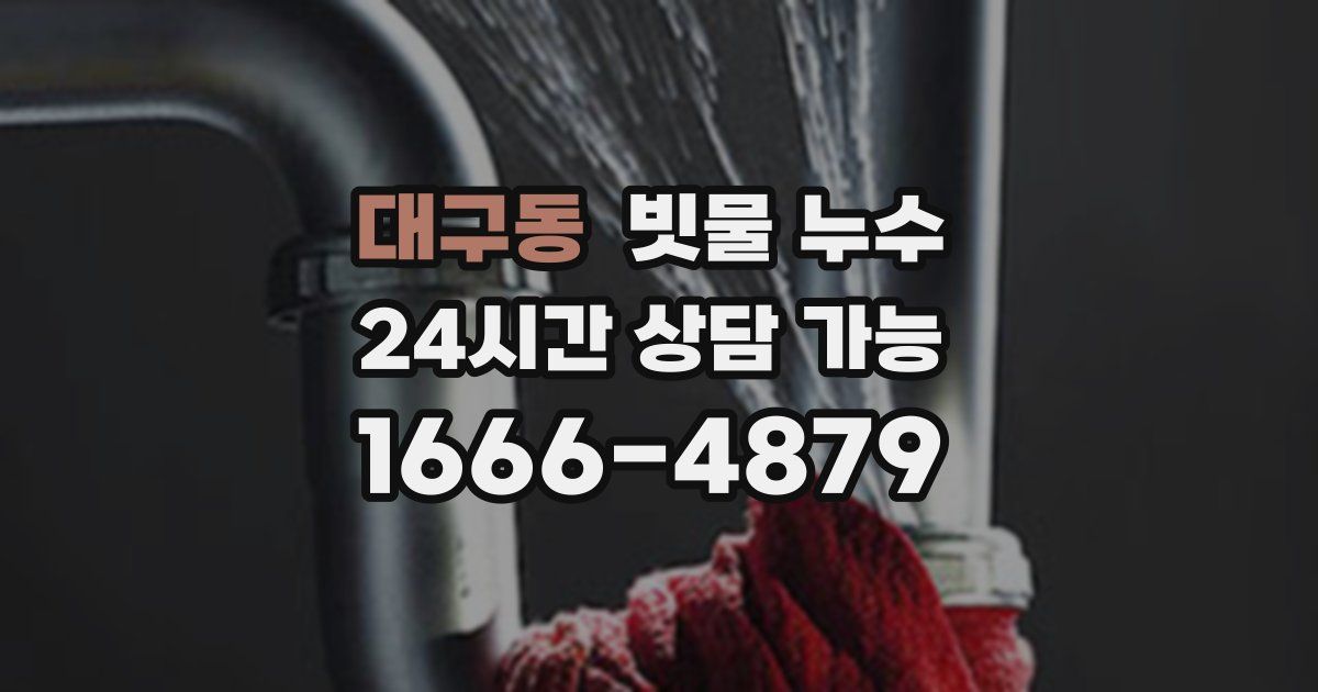 대구동 빗물 누수
