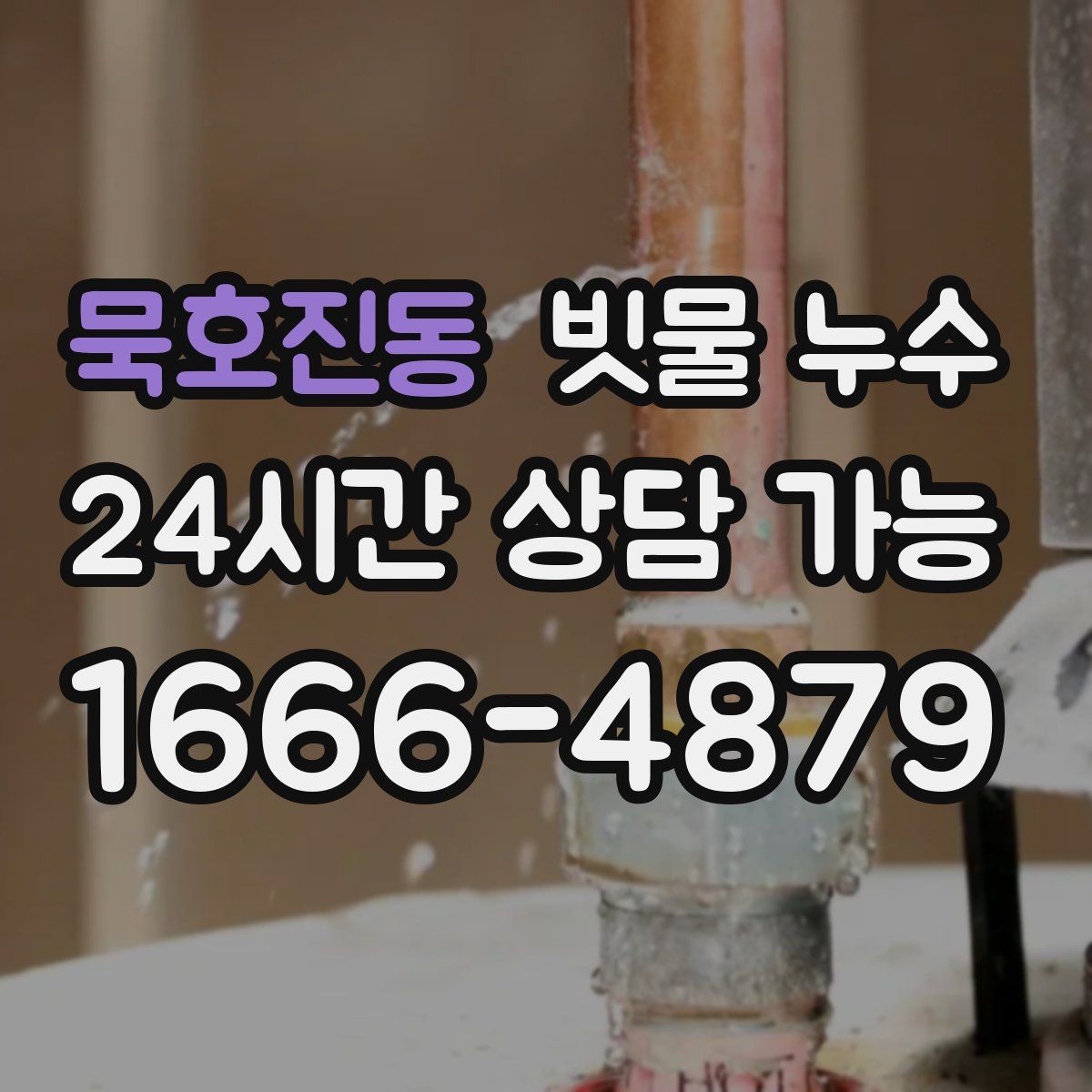 묵호진동 빗물 누수