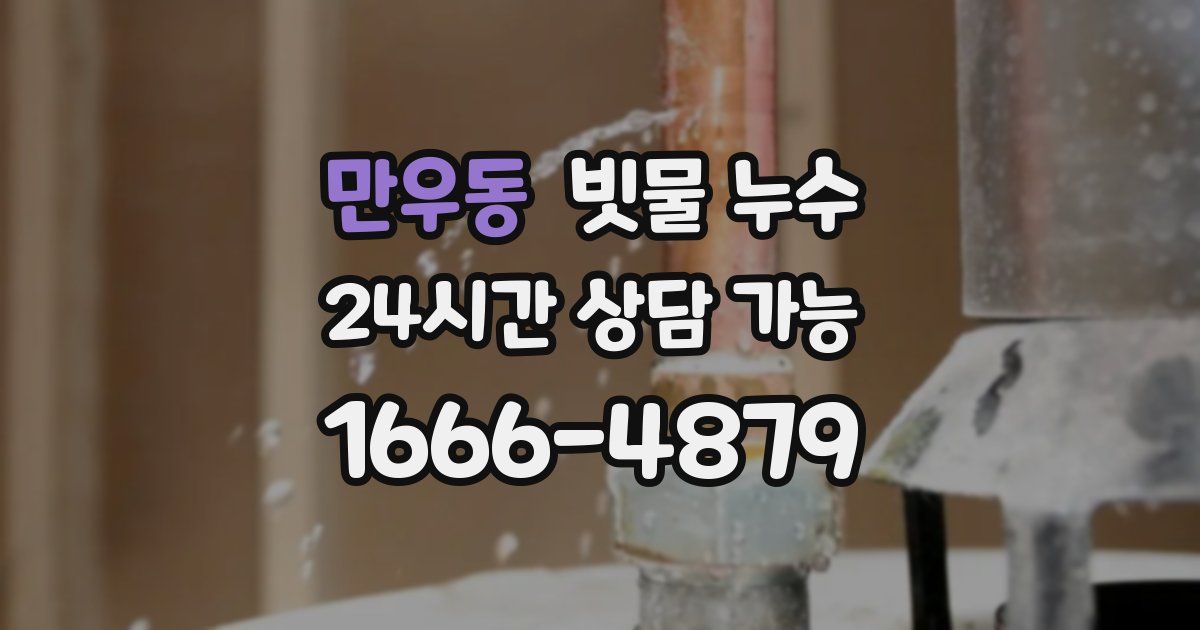 만우동 빗물 누수