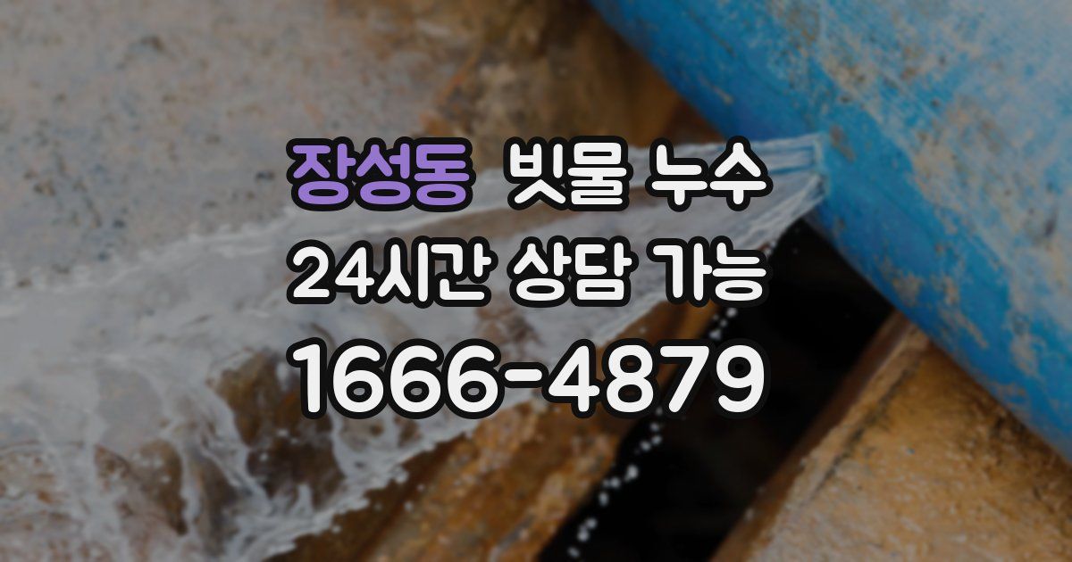 장성동 빗물 누수