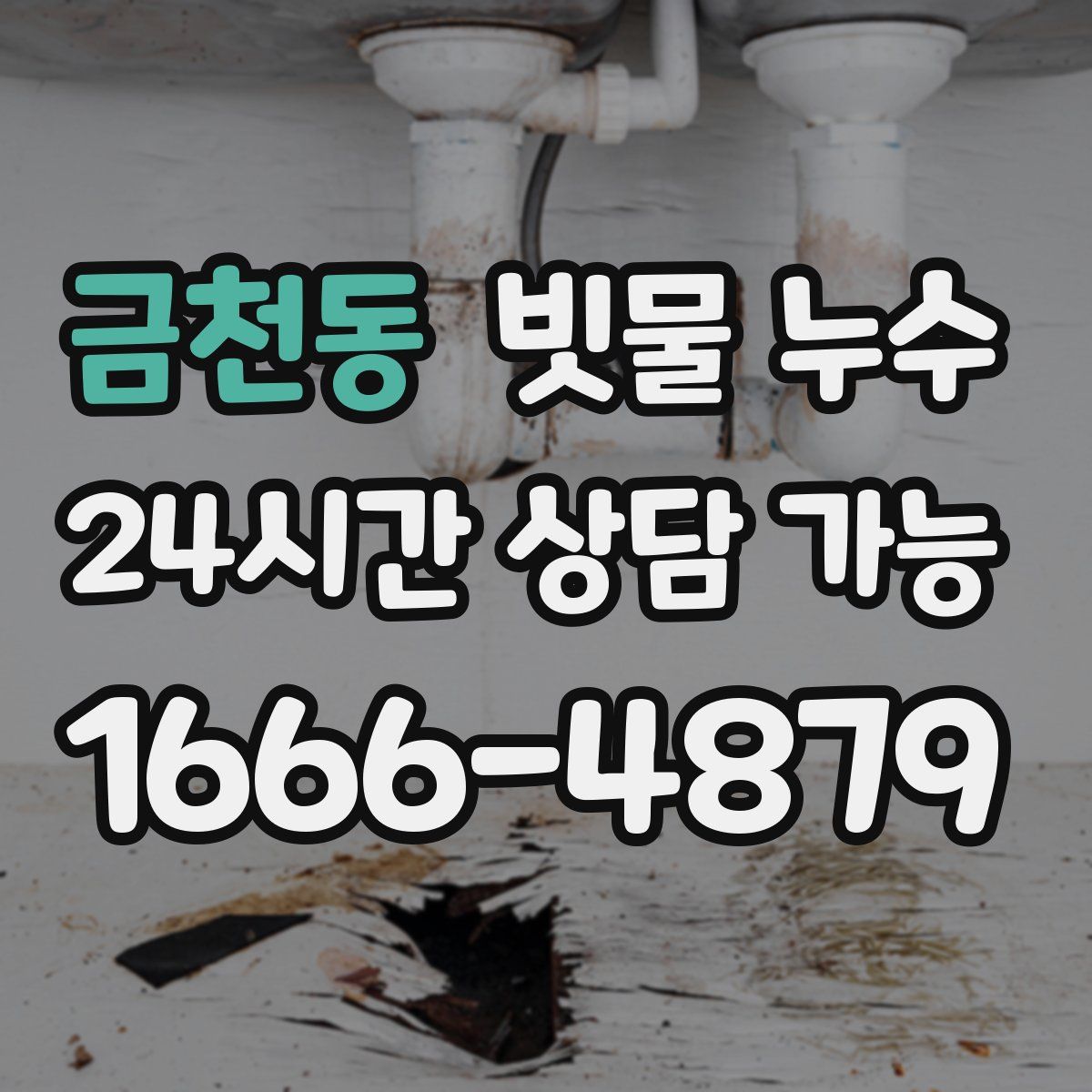 금천동 빗물 누수