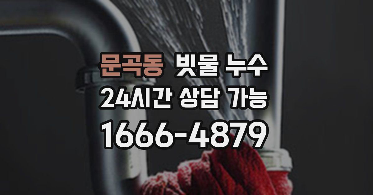 문곡동 빗물 누수