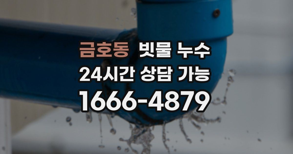 금호동 빗물 누수