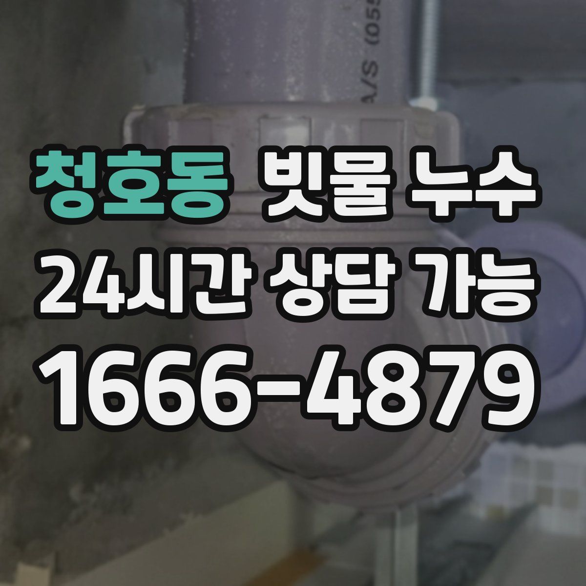 청호동 빗물 누수