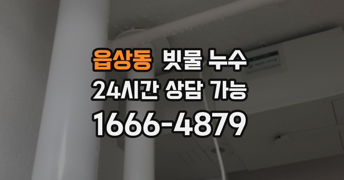 읍상동 빗물 누수