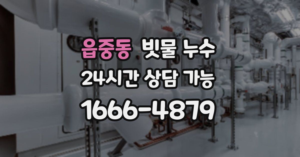 읍중동 빗물 누수