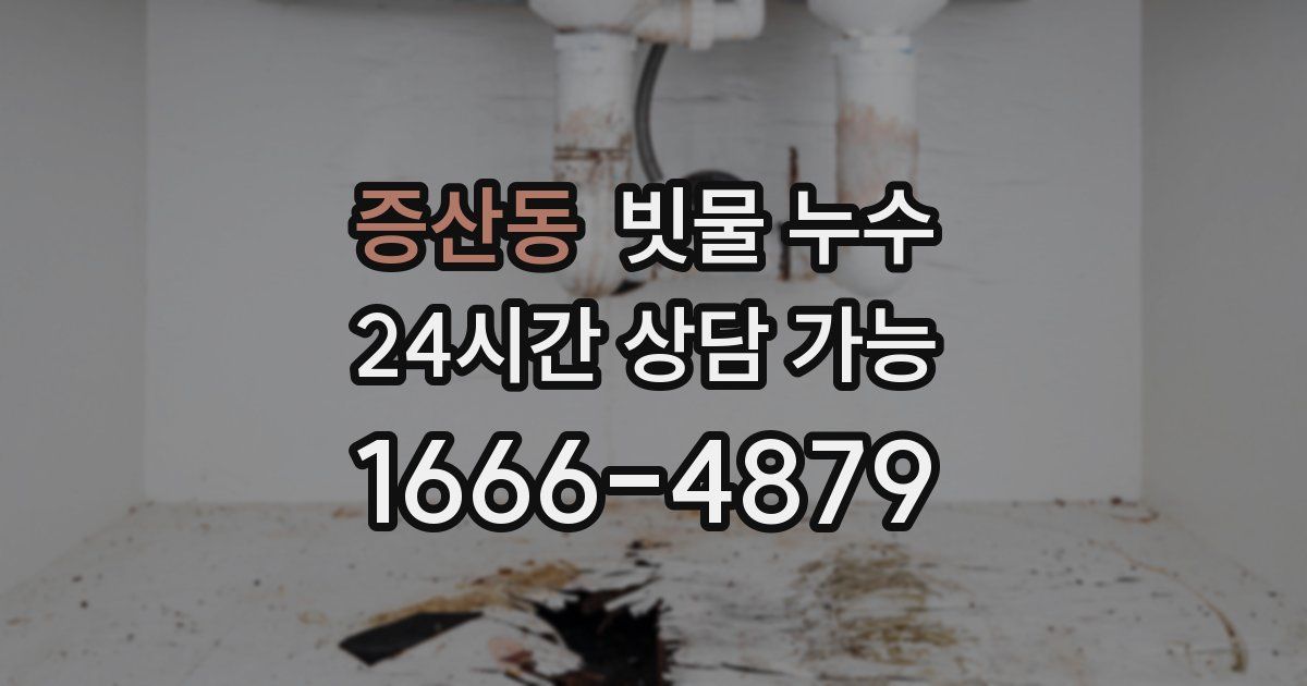 증산동 빗물 누수