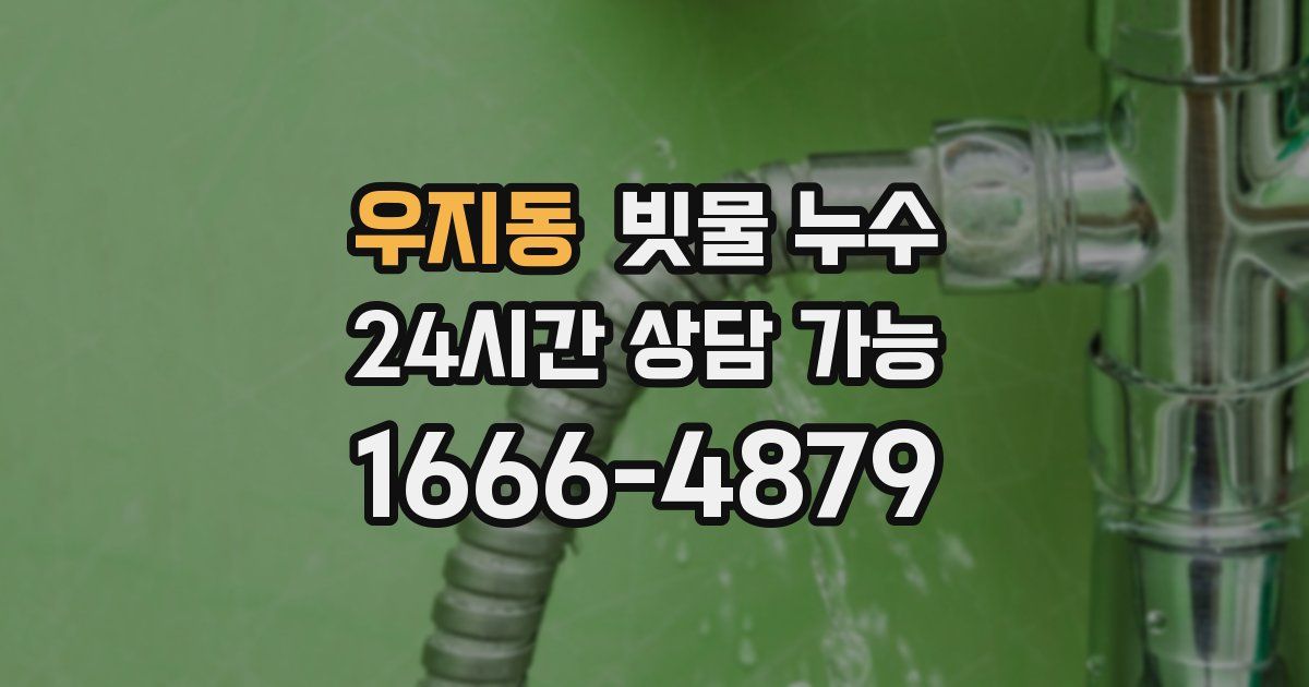 우지동 빗물 누수