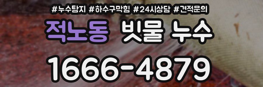 적노동 빗물 누수
