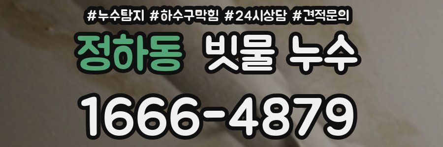 정하동 빗물 누수