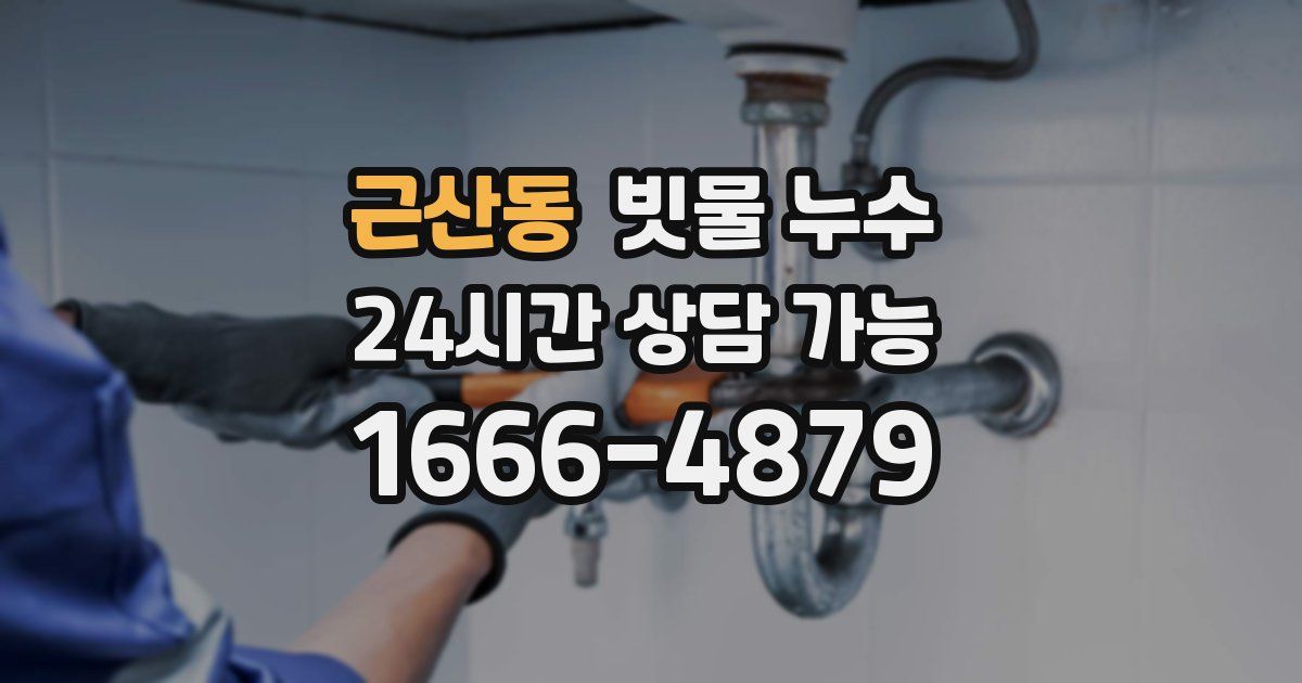 근산동 빗물 누수