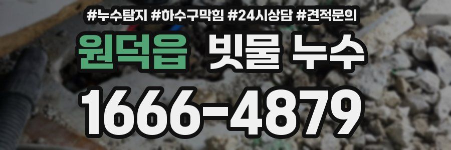 원덕읍 빗물 누수