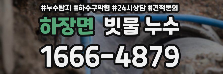 하장면 빗물 누수