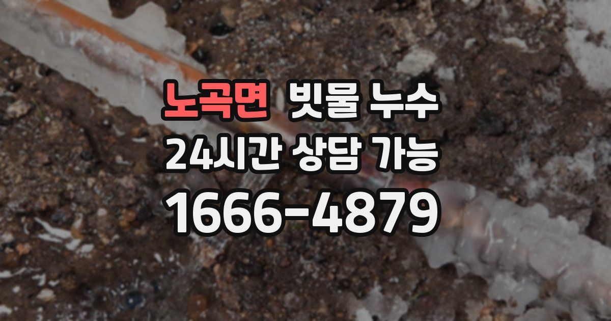 노곡면 빗물 누수
