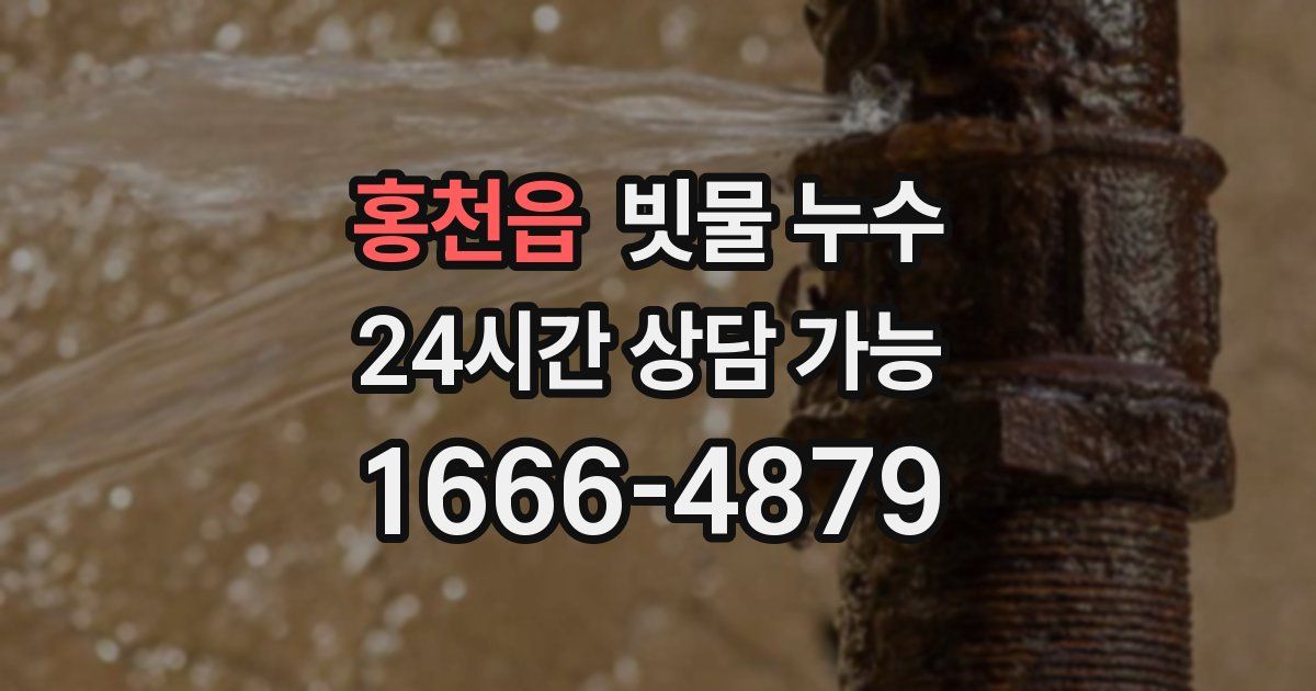홍천읍 빗물 누수