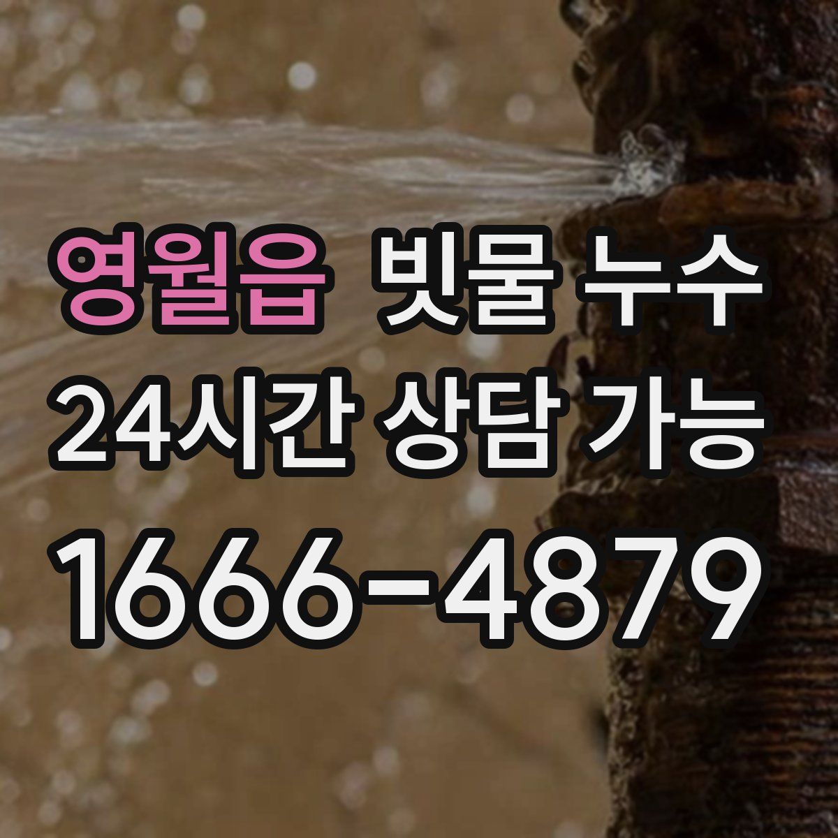 영월읍 빗물 누수