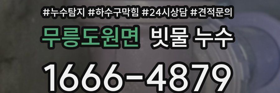 무릉도원면 빗물 누수