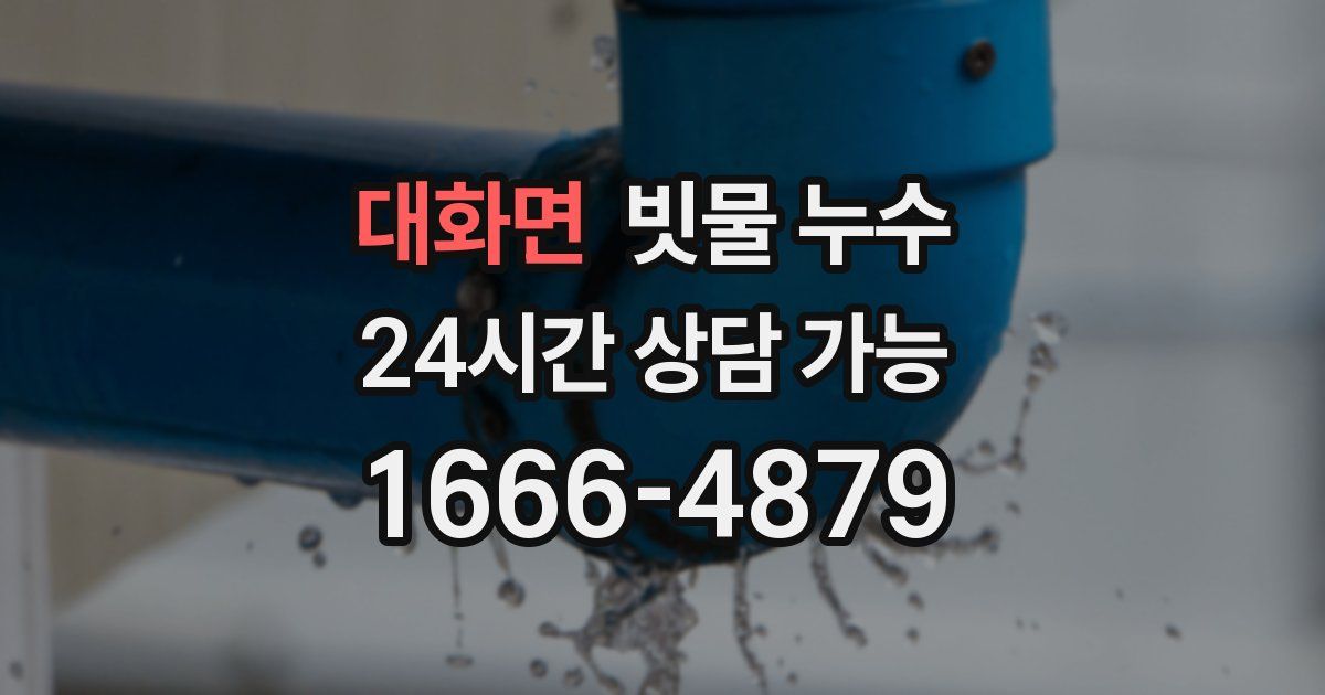 대화면 빗물 누수