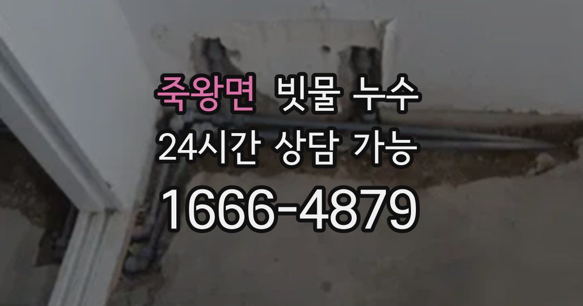 죽왕면 빗물 누수