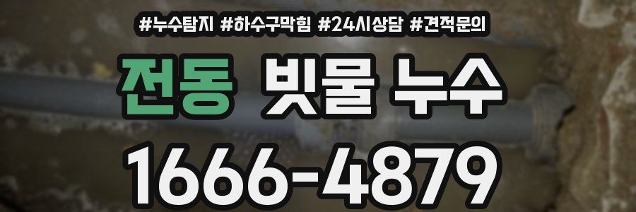 전동 빗물 누수