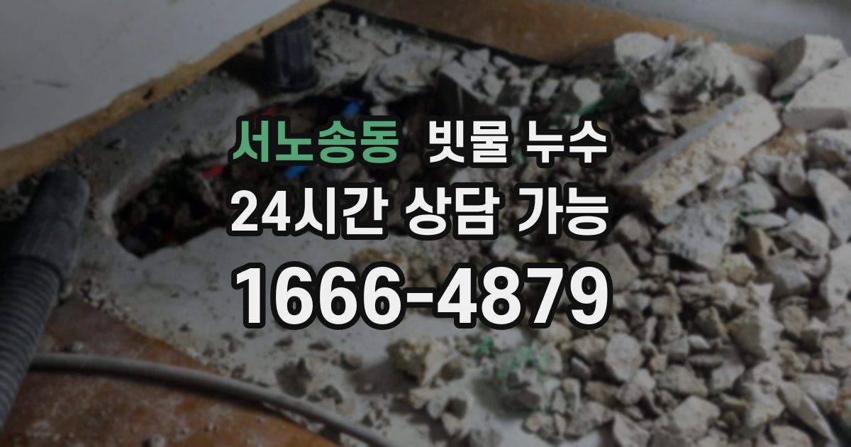 서노송동 빗물 누수