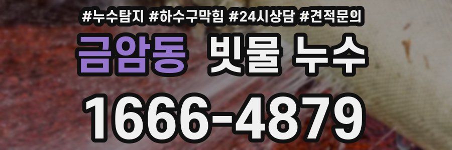 금암동 빗물 누수