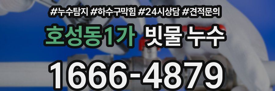 호성동1가 빗물 누수