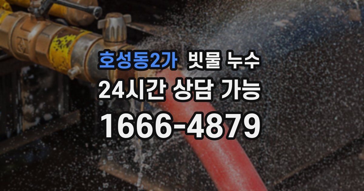 호성동2가 빗물 누수