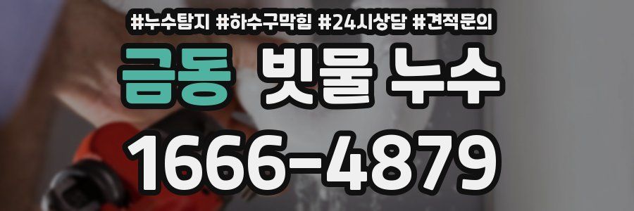 금동 빗물 누수