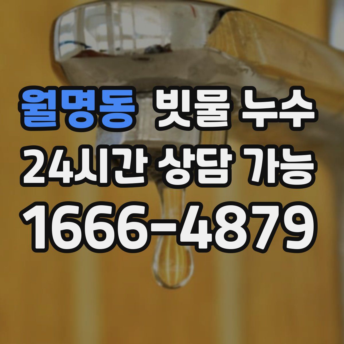 월명동 빗물 누수